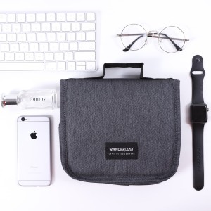 Wanderlust Toiletries Tas Mandi Tas Kosmetik Tas Makeup Travel Black Hitam Tokopedia