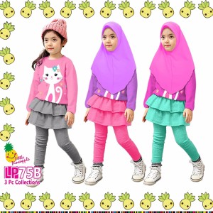 Setelan Baju Muslim Little Penapple 66 Size 2 S D 12 Tokopedia