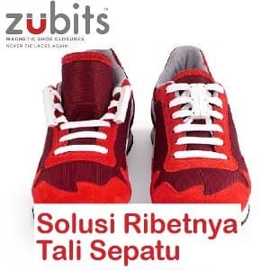 Zubits Magnet Tali Sepatu Lari Size 3 Putih Tokopedia