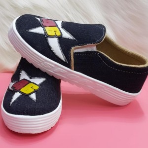 Sepati Anak Anak Foxing Denim 46 Sporty Tokopedia