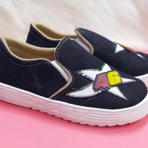 Sepati Anak Anak Foxing Denim 46 Sporty Tokopedia