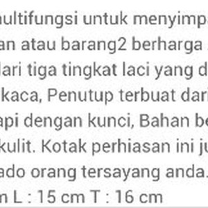Tas Kosmetik Perhiasan Keren Mewah Multifungsi Kotak Kado Gift Hadiah Tokopedia
