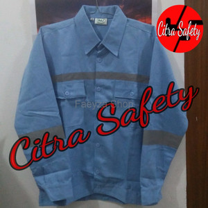 Baju Safety Atasan Atau Baju Proyek Logo Tokopedia