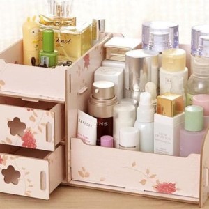 Al Rak Kosmetik Organizer Desktop Storage Pink Flower Tokopedia
