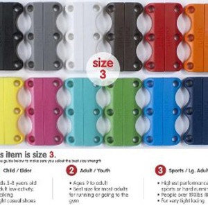 Zubits Magnet Tali Sepatu Lari Size 3 Putih Tokopedia