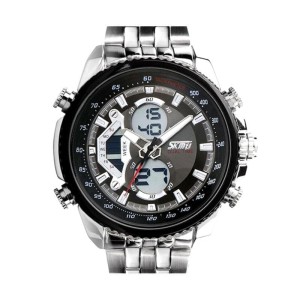 Jam Tangan Sport Casio Silver Variasi Chrono Tokopedia