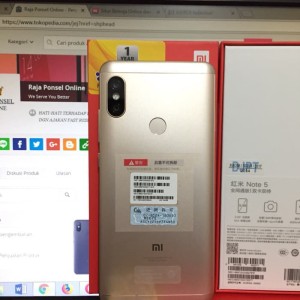 Xiaomi Redmi Note 5 Gold 3gb 32gb Tokopedia