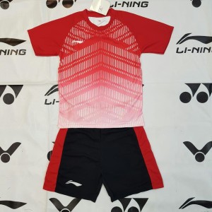 Baju Kaos Setelan Badminton Anak Lining L 35 Kuning Tokopedia