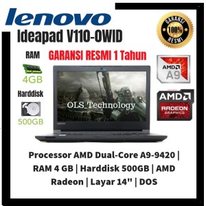 Promo Laptop Murah Lenovo V110 0wid Amd A9 9420 4gb 500gb Vga 2gb Resmi Tokopedia