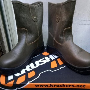 Sepatu Safety Krushers Texas Coklat Tokopedia