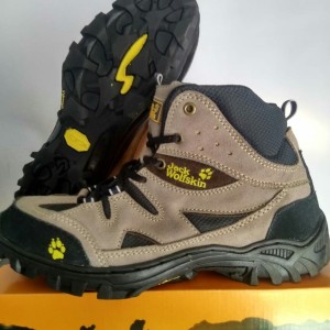 Sepatu Gunung Jack Wolfskin Sport Olahraga Outdoor Hiking Tracking Boots Sneakers Waterproof Tokopedia
