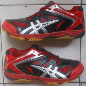 Sepatu Badminton Bulutangkis Hitam Merah Tokopedia