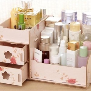 Al Rak Kosmetik Organizer Desktop Storage Pink Flower Tokopedia