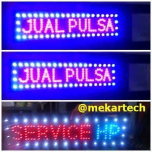 Led Sign Papan Lampu Service Hp Tokopedia