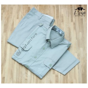 Baju Seragam Safari Setelan Safari Xxl Tokopedia