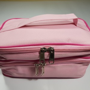 Tas Kosmetik 2 Susun Woman Stuff Organizer Pink Tua Tokopedia