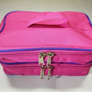 Tas Kosmetik 2 Susun Woman Stuff Organizer Pink Tua Tokopedia