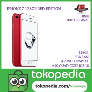 Iphone 7 128 Gb Special Red Product Tokopedia