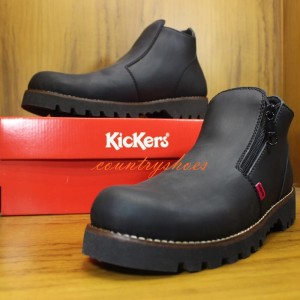Sepatu Boots Pria Kickers Safety Hitam Tokopedia