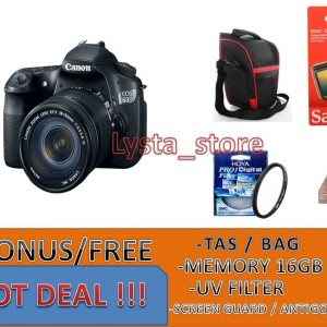 Canon 60d Kit 18 55mm Is Ii Like New Tokopedia