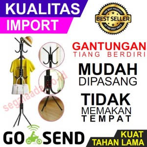 Stand Hanger Gantungan Tiang Berdiri Hanger Gantungan Baju Tas Tokopedia