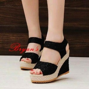 Sandal Sepatu Wedges Wanita Tokopedia