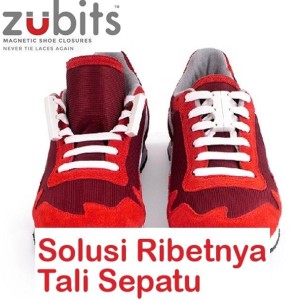 Zubits Magnet Tali Sepatu Lari Size 3 Putih Tokopedia