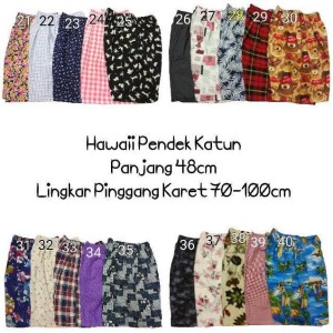 Celana Pendek Motif Katun Hawaii Murah Tokopedia