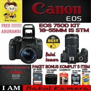 Canon 750d Kit 18 55mm Iii Tokopedia