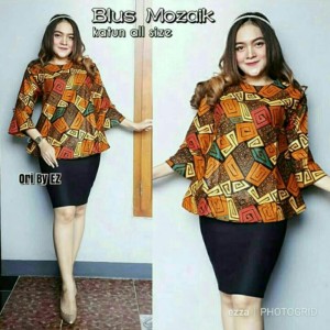 Baju Batik Atasan Blus Wanita Tokopedia