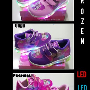 Sepatu Anak Perempuan Frozen Led 22 25 Tokopedia