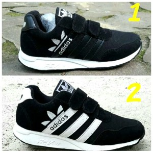 Sepatu Anak Laki Laki Perekat Ando Diva Light Velcro Hitam Tokopedia