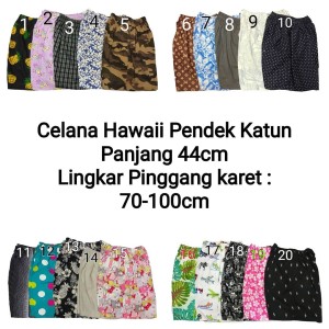 Celana Pendek Motif Katun Hawaii Murah Tokopedia
