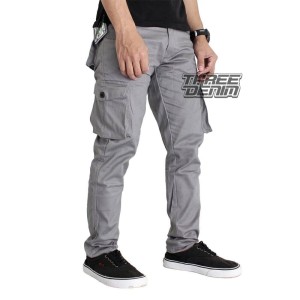 Celana Cargo Panjang Grey Tokopedia