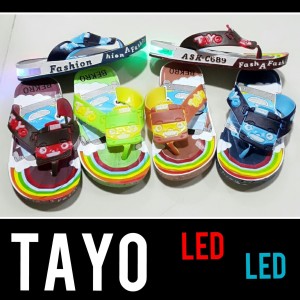 Sandal Jepit Anak Anak Led Tayo Trains Tokopedia