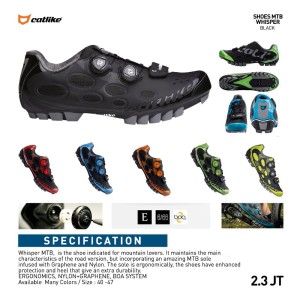 Catlike Whisper Mtb Shoes Black Sepatu Sepeda Gunung Tokopedia
