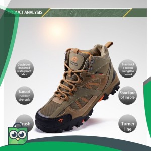 Sepatu Gunung Snta 481 Series Boots Black Grey Sepatu Outdoor High Traveling Tokopedia