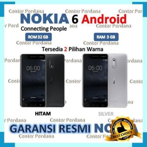 Nokia 6 Ram 3 Rom 32 Garansi Resmi Tam 1tahun Tokopedia