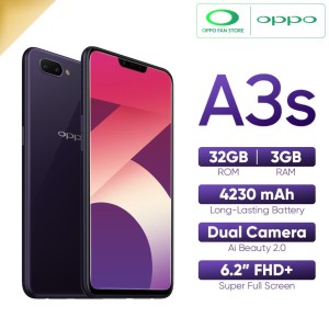 Oppo A3s Dark Purple Tokopedia