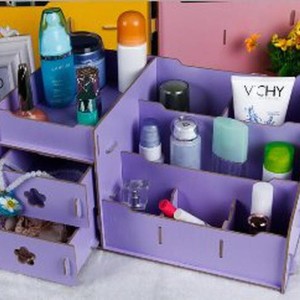 Rak Kosmetik Besar Bahan Kayu Desktop Storage Rack Cosmetic Box Tokopedia