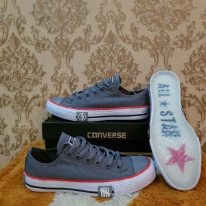 Sepatu Converse Undefeated Low Grey Premium Murah Tokopedia