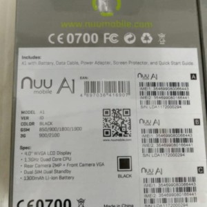 Android Smartpone Nuu A1 3g Ram 1gb 8gb Resmi Bukan Xiaomi Sharp Sony Docomo Tokopedia