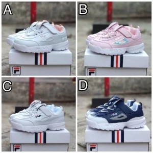 Sepatu Fila Distruptor Kids Anak Sneakers Kets Casual Perempuan Tokopedia