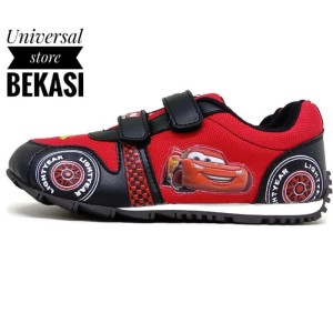 Sepatu Anak Laki Laki Cars Hitam Merah Tempel Tokopedia