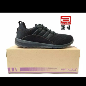 Sepatu Anak Perempuan Ando Plano Velcro Hitam Fuchsia Tokopedia