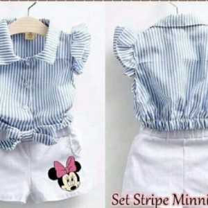 Baju Setelan Mickey Anak Perempuan Tokopedia