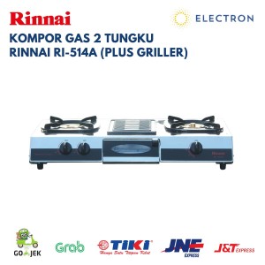 Rinnai Ri514a Kompor Gas 2 Tungku Griller Tokopedia