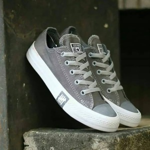 Sepatu Converse Undefeated Low Grey Premium Murah Tokopedia