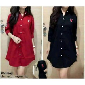 Kemeja Wanita Kemboy Katun Baju Atasan Wanita Baju Hem Kemeja Tokopedia