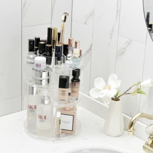 Terbaru Rak Kosmetik Acrylic Rak Kosmetik Kaca 3 Laci Tokopedia